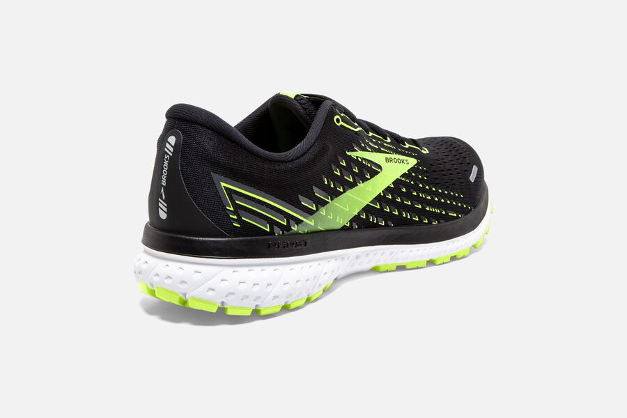 Brooks Israel Ghost 13 Road Running Shoes Mens - Black/Green - YBJ-187043